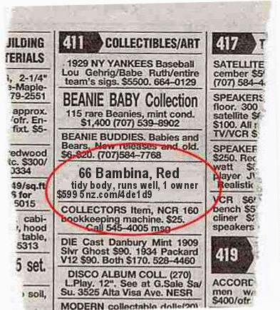 A spoof newspaper ad