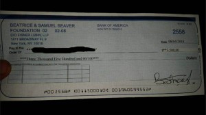 One of the cheques sent to a "victim" who knew better than to bank the cheque and send the money.